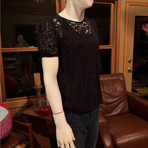 TORRID Black Lace Top Super Cute and Like New Size 2X